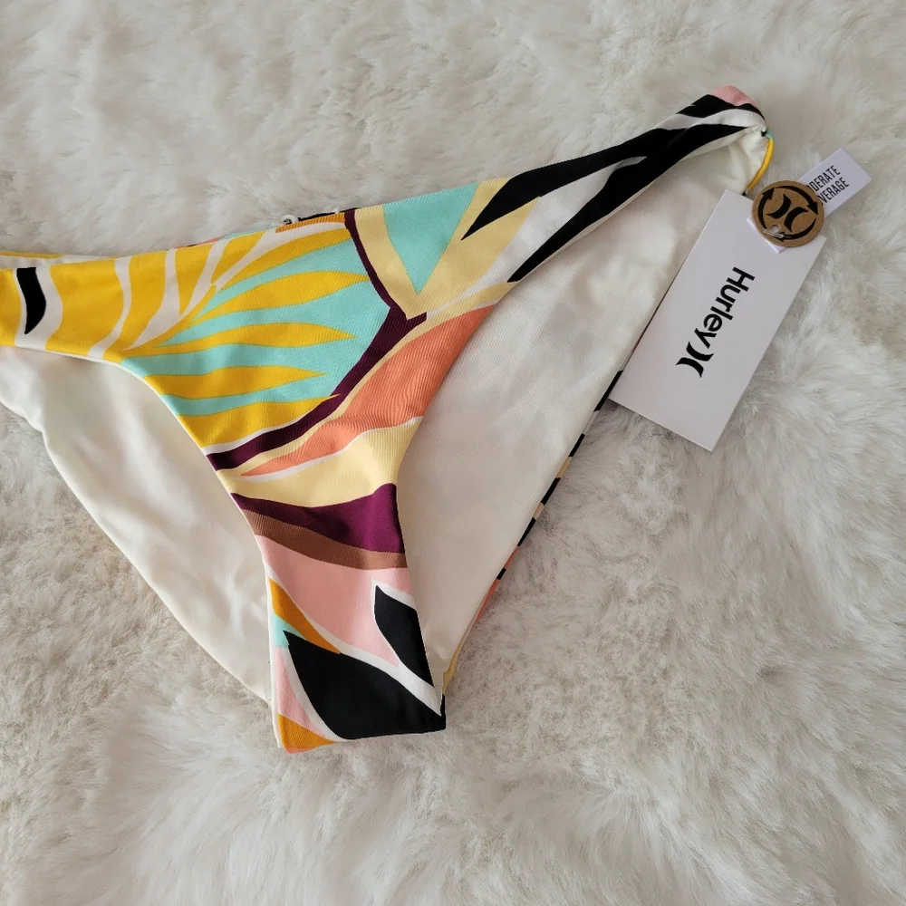🐠HURLEY VERONA MODERATE BIKINI BOTTOM SIZE L